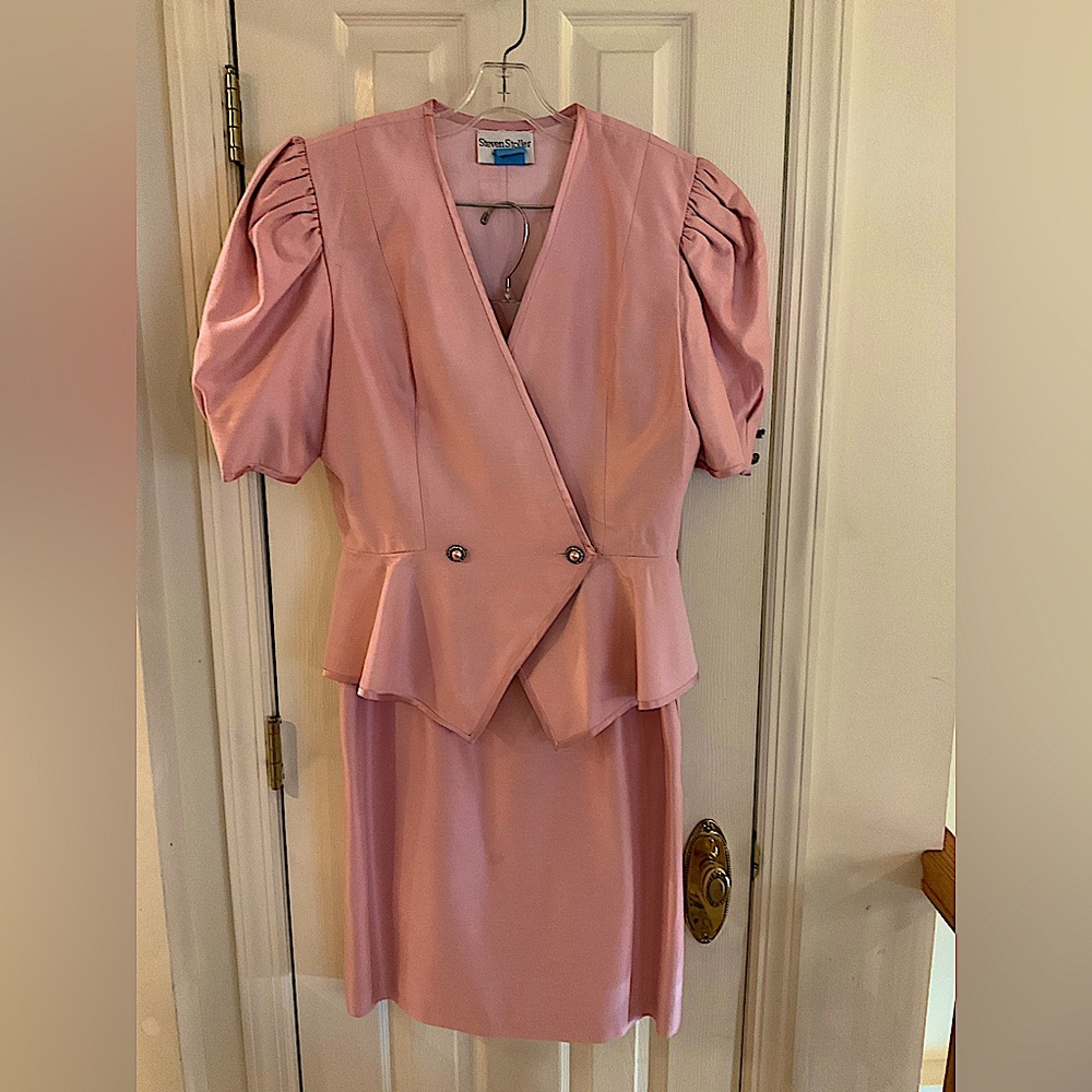 Vintage Pink Dress Suit size 14